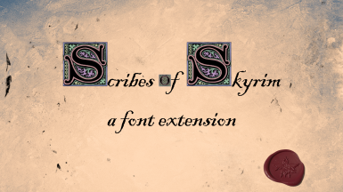 Scribes of Skyrim - a font extension