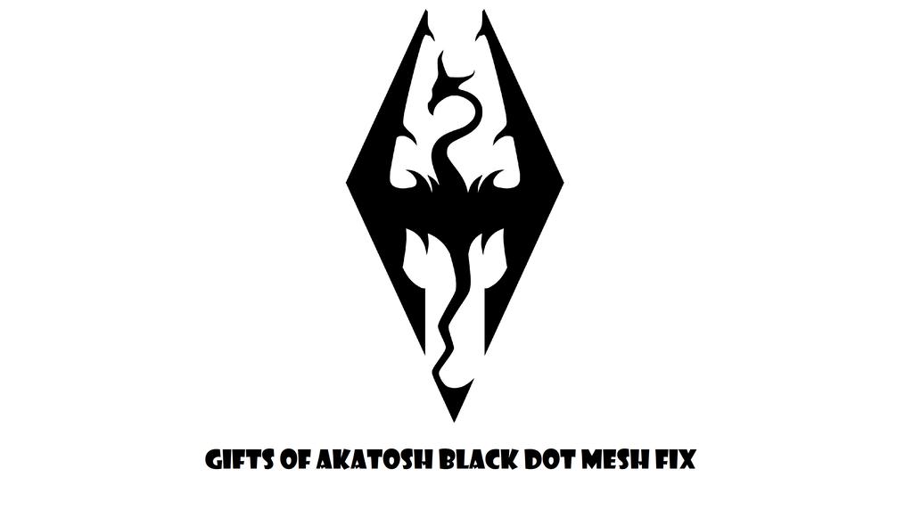 Gifts of Akatosh Black dot mesh fix