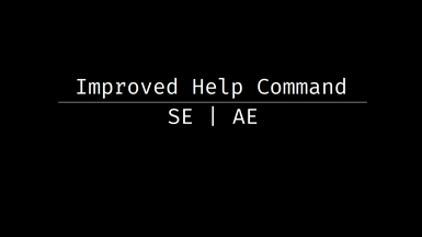 Improved Help Command - SE - AE