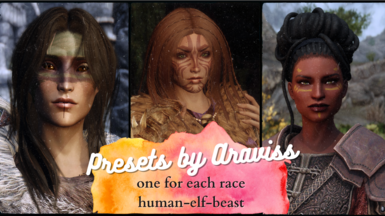 Presets by Araviss - human-elves-beast - for high poly head