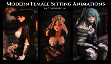 Modern Female Sitting Animations Overhaul