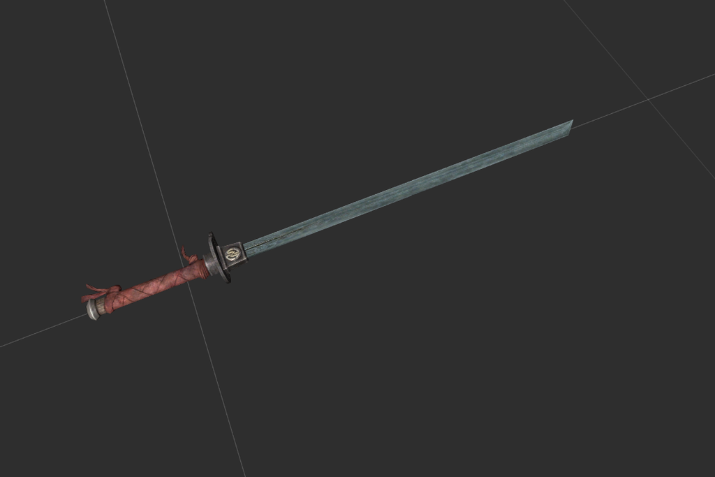 Silver katana